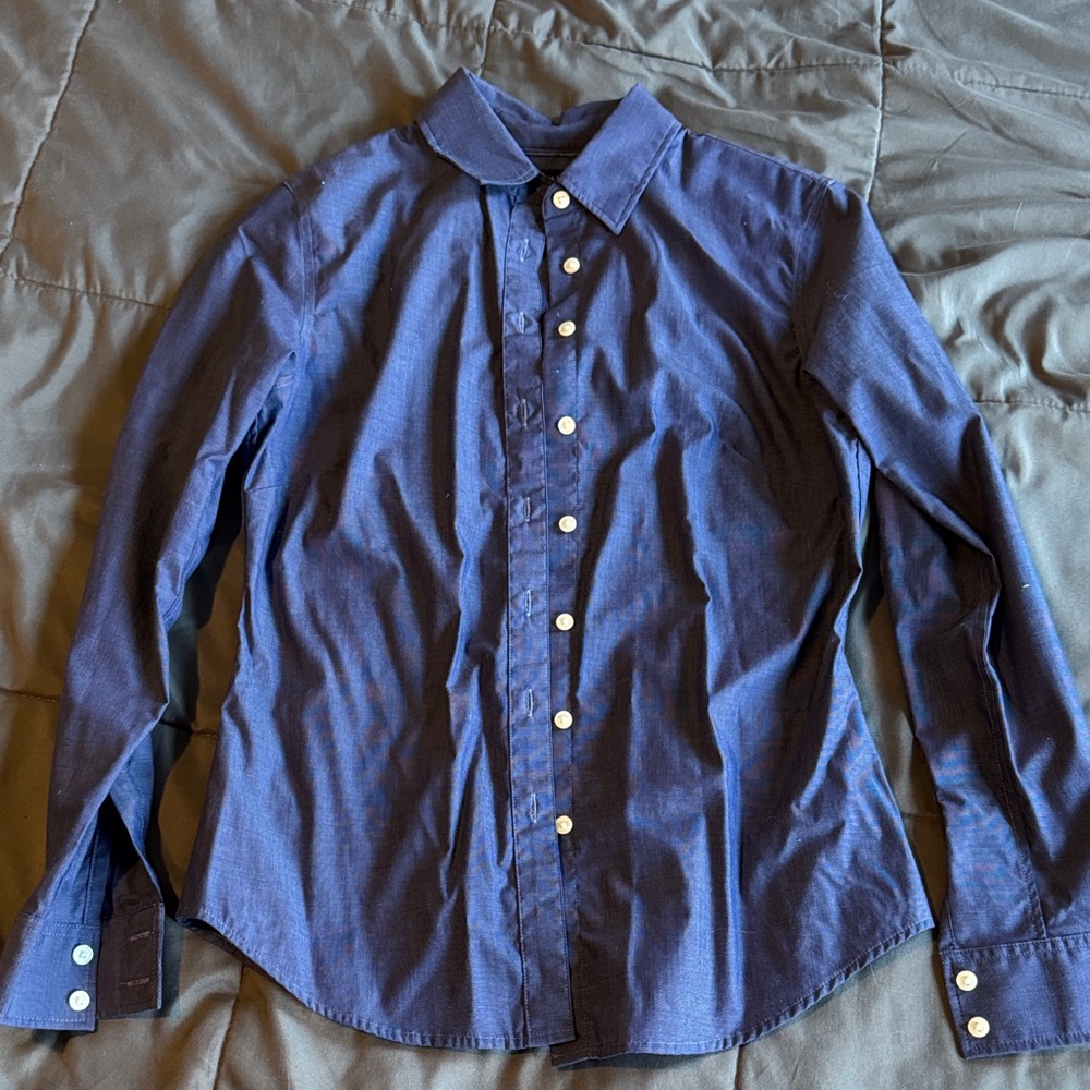 Banana Republic Navy Button-Down Shirt
